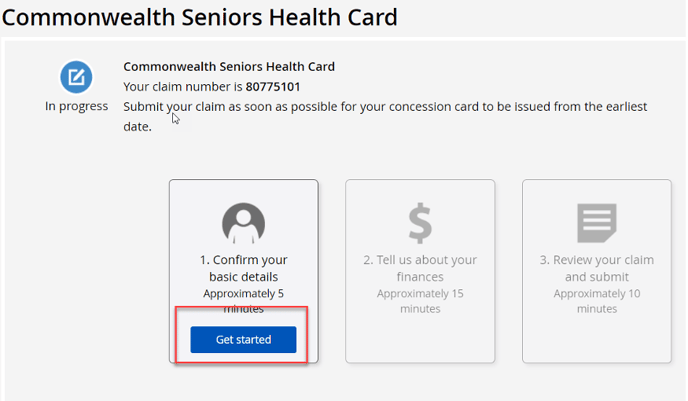 apply for senior concession card 9