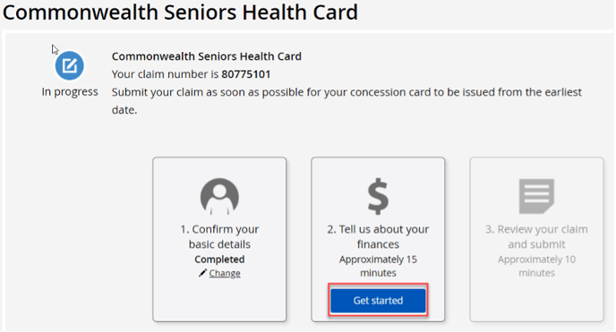 applying for senior concession card 10